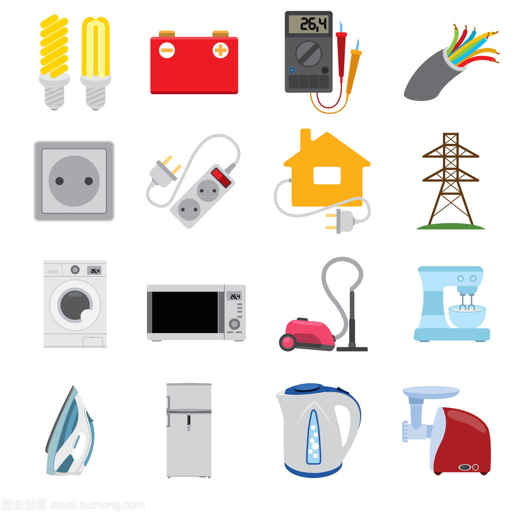 电能为电器图标与字符赋能 生活电器的功能可视化设计